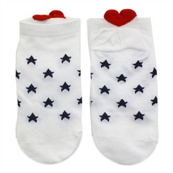 Короткие носки р.35-40 "Heart" звезды