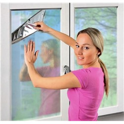 Плёнка солнцезащитная зеркальная для окон (60×300 см)
