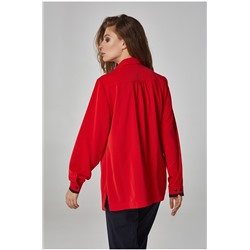 Блузка классическая Красная