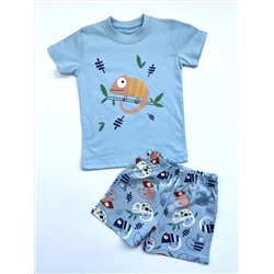 Костюм детский футболка+шорты "Игуана", размер 128 (супрем)