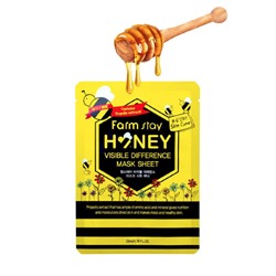 FarmStay Visible Difference Mask Sheet Honey Маска-салфетка HONEY с ПРОПОЛИСОМ, 23мл